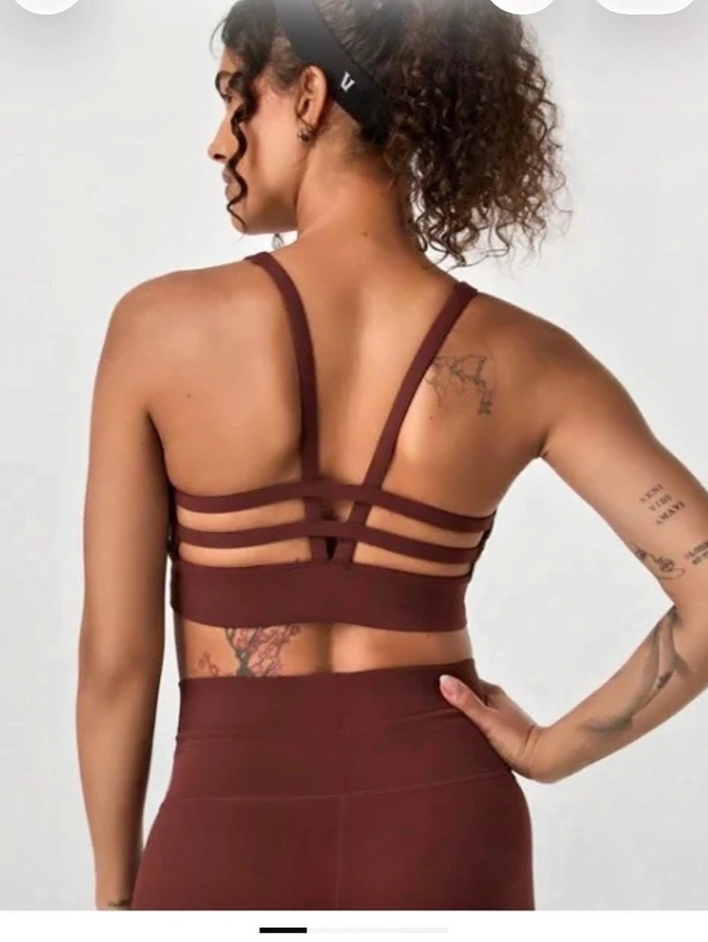 Vuori 2026 Yosemite Longline Sports Bra - Burnt Sienna Brown